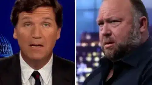 Exploring Controversy: Tucker Carlson in Conversation with Alex Jones 1 tucker and jones